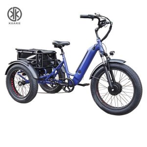 KK8031 Blue Front Loader Electric Cargo Tricycle