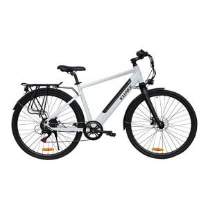 KK9058 White Electric City Bicycle